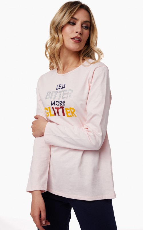 Minerva - Women winter pajamas - Cozy 52042 Pink