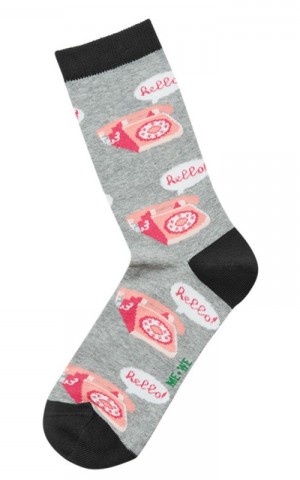 ME-WE Women's cotton fashion socks - Hello