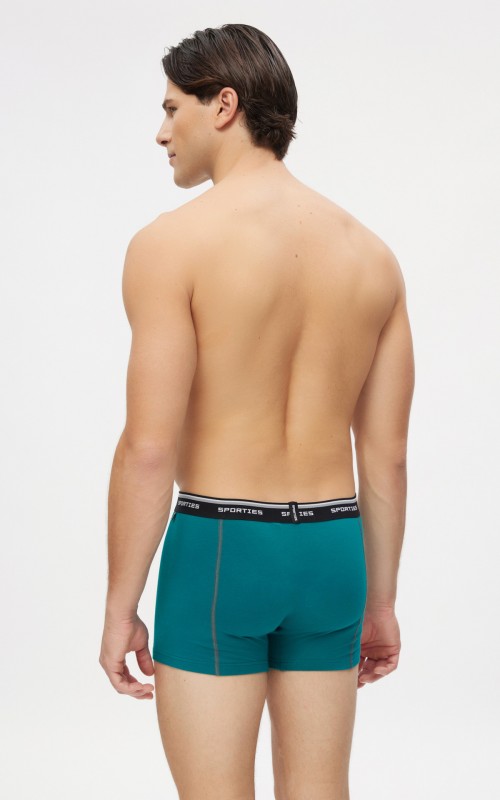 Minerva Sporties Fit Ανδρικά Μπόξερ Συσκευασία 2 τεμάχια - Μαύρο/Πράσινο
