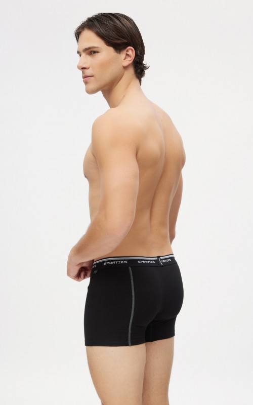 Minerva Sporties Fit Ανδρικά Μπόξερ Συσκευασία 2 τεμάχια - Μαύρο/Πράσινο